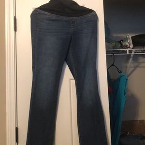 Isabel medium wash Maternity Jeans - Full Coverage